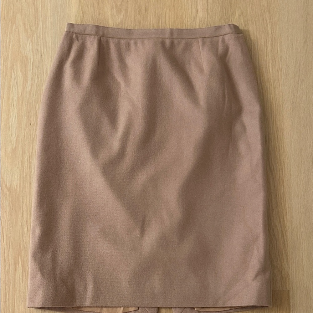 PAULE KA Classic Brown Pencil Skirt